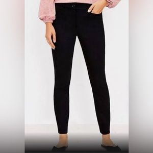 Loft “The Perfect Skinny” black pants NWT